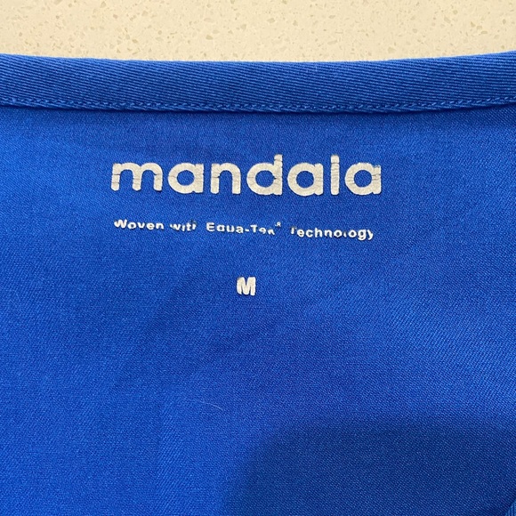 Royal Blue Women’s Mandala Scrubs Set - Size Medium - Picture 2 of 9